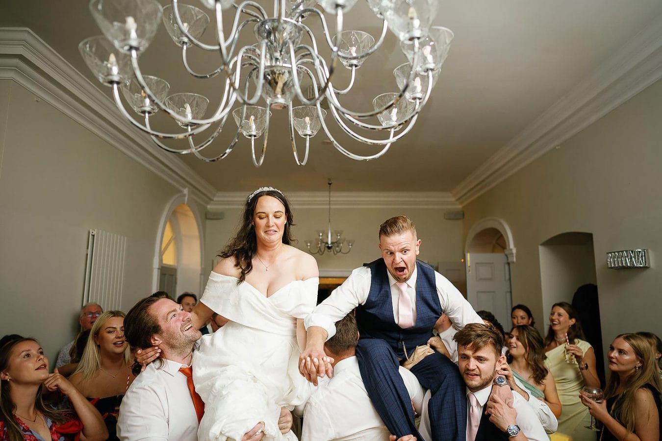 first dance inside old down manor house