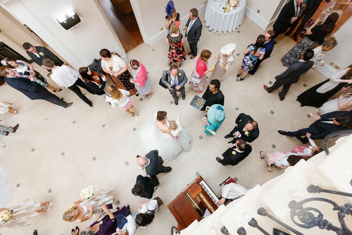 inside wedding reception at old down estate