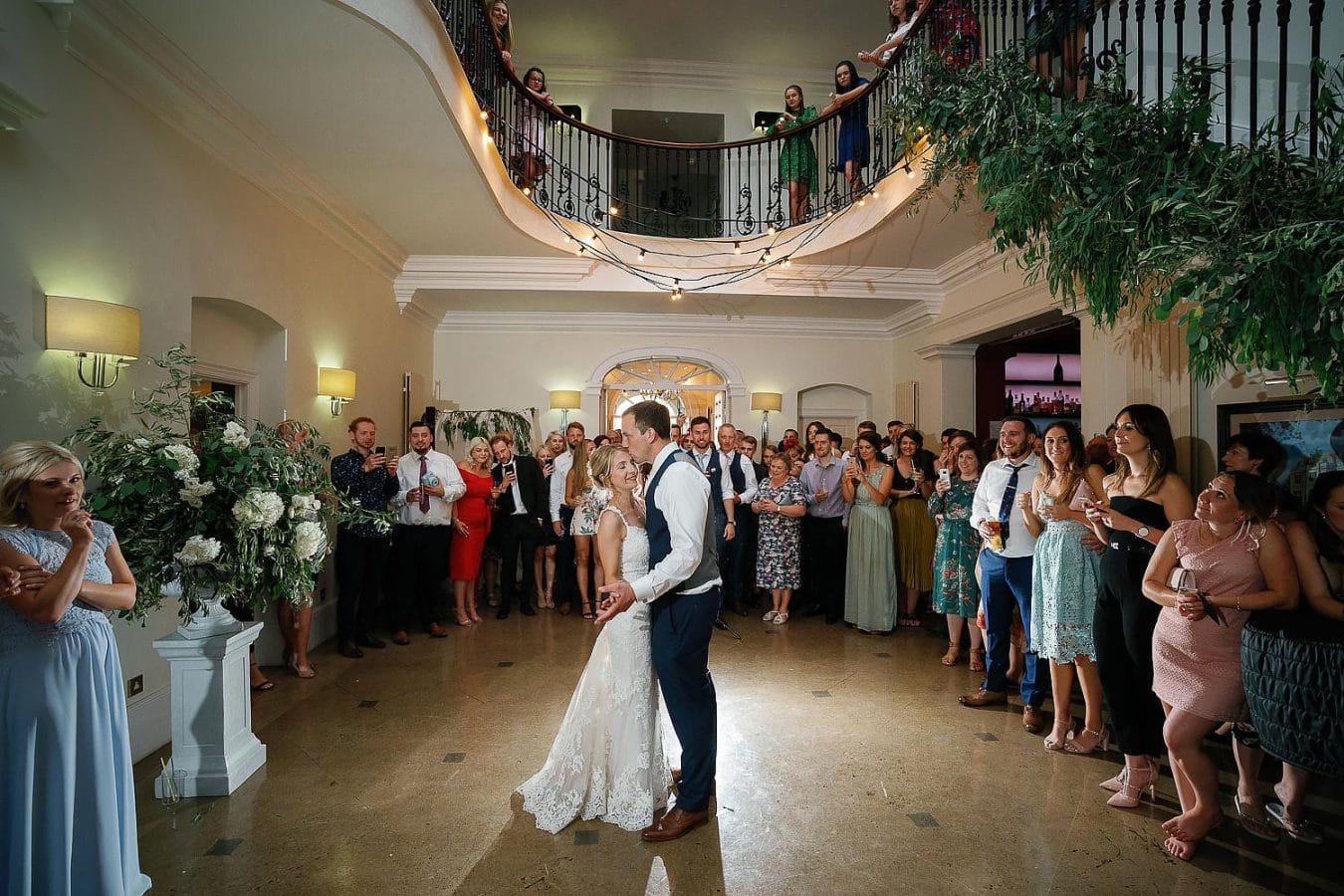first dance inside old down Manor House