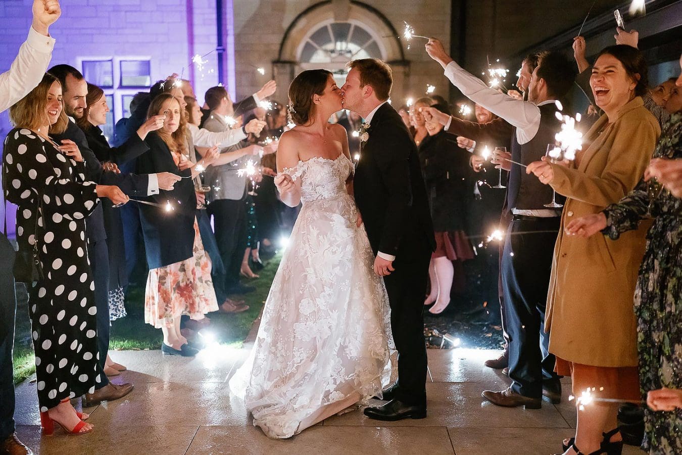 sparkler photo outside old down estate