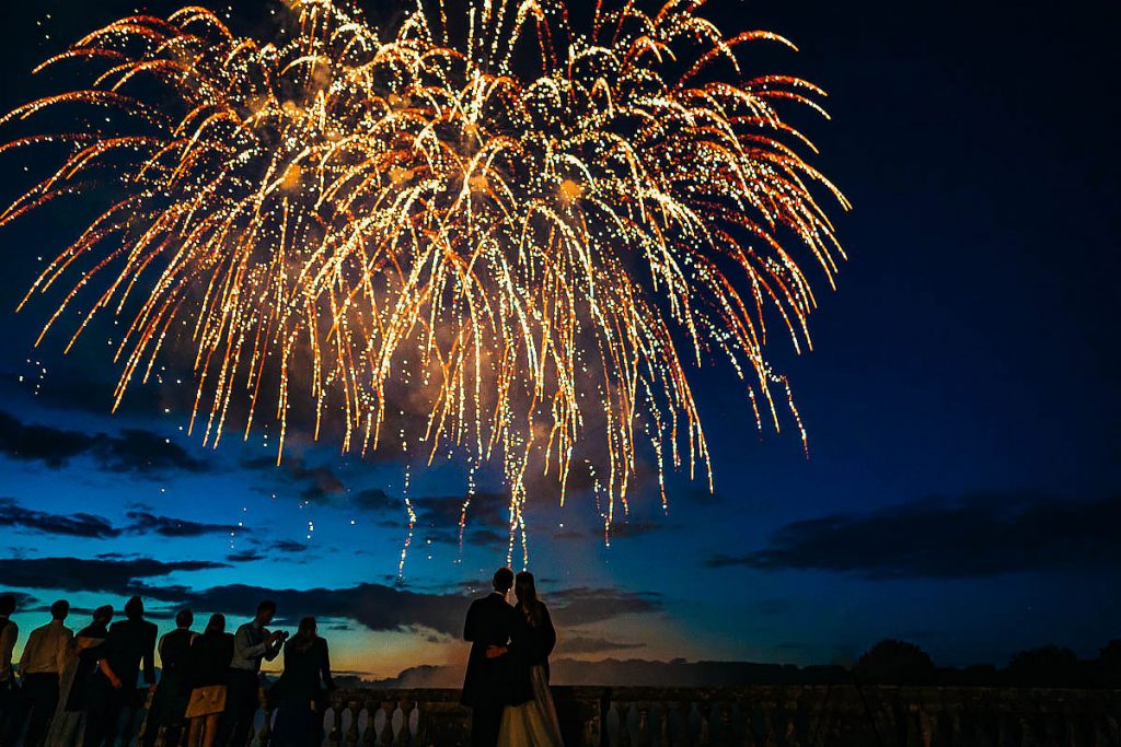fireworks outside came house