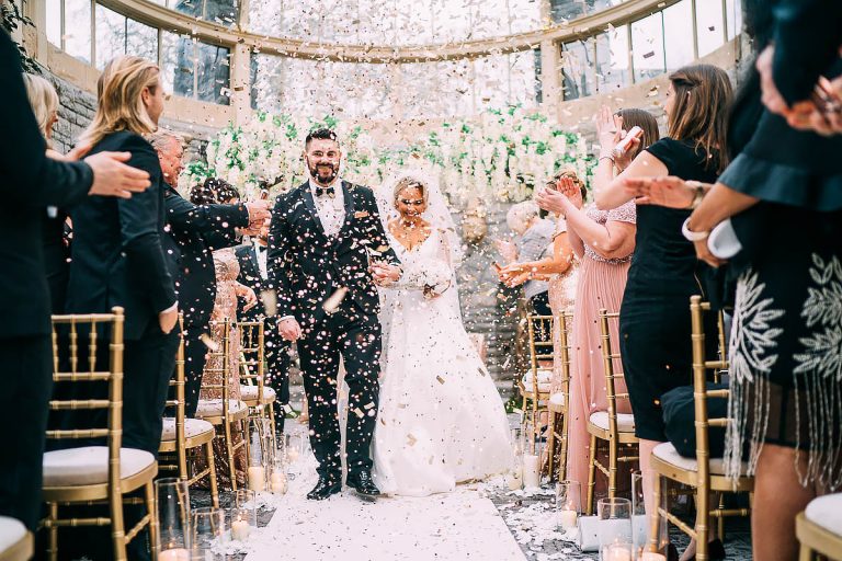 confetti at Tortworth court