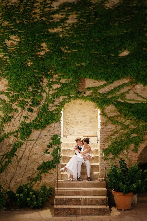 nighttime couple portrait