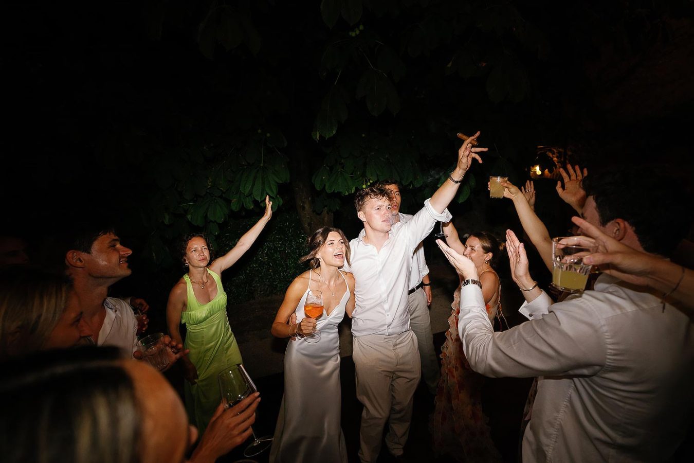 wedding party photo Villa Podernovo