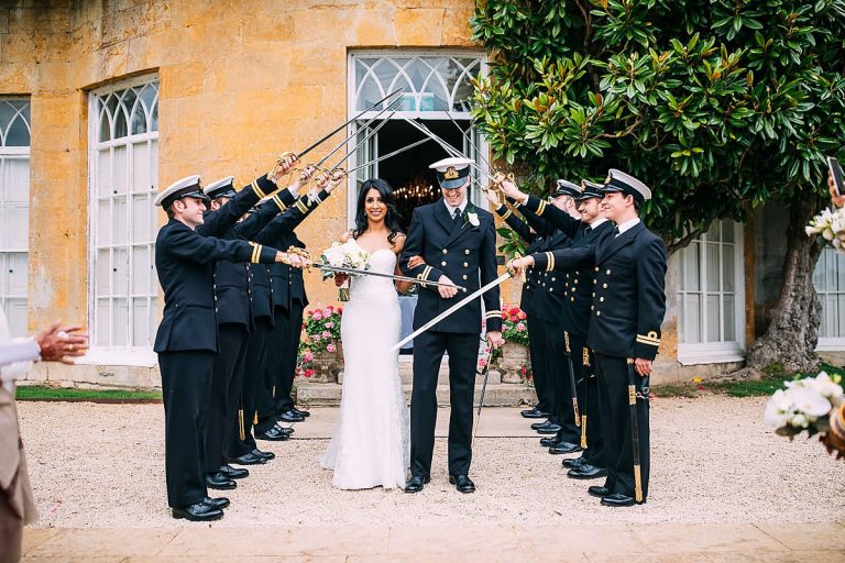 guard of honour at wedding navy