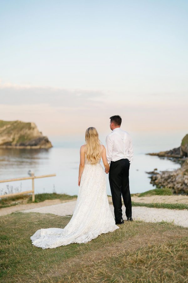 Lulworth cove wedding photos