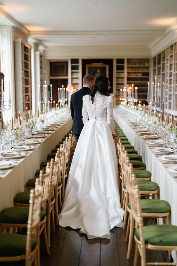 wedding styling inside St Giles House