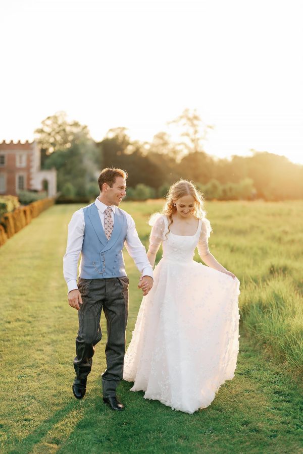 couple photos outside St Giles House