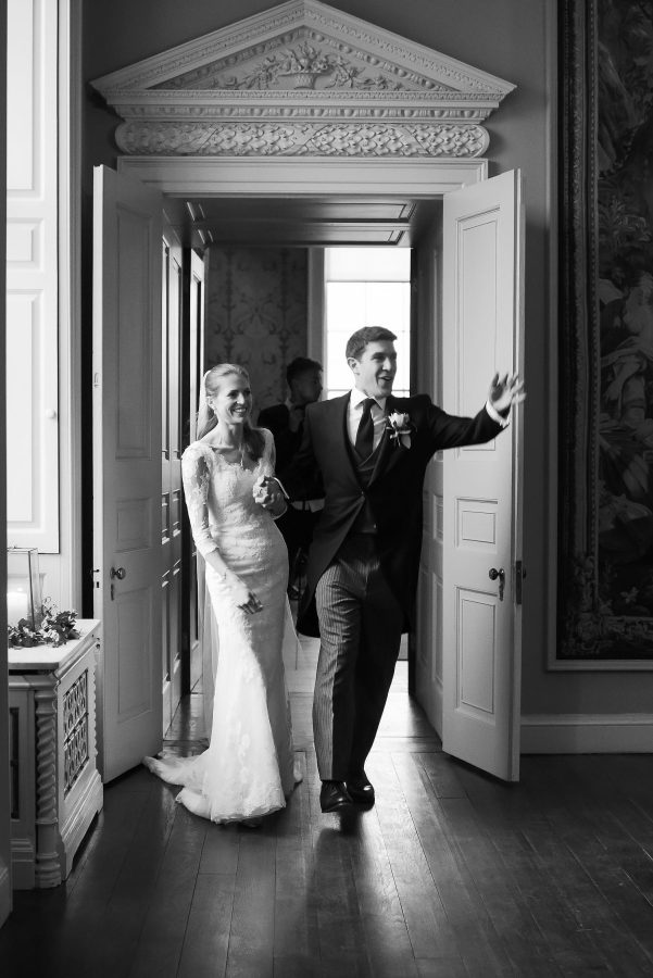 couple celebrating after wedding ceremony