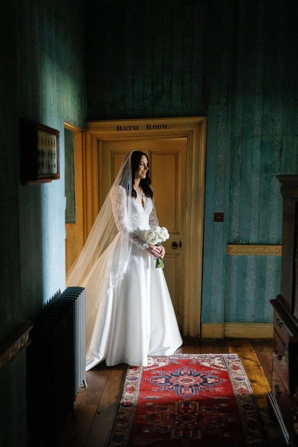 blue interior of St Giles House