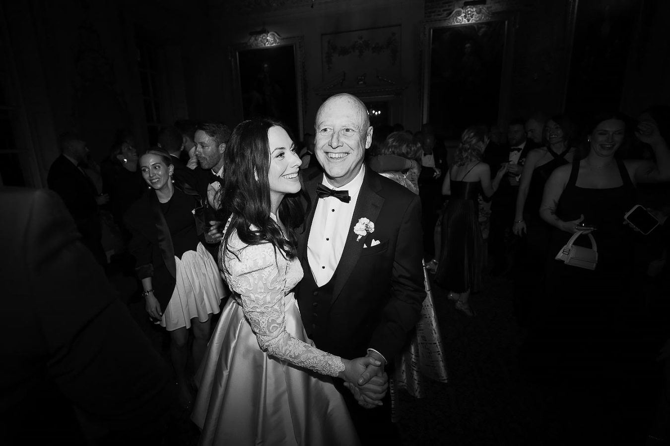 bride and her dad dancing