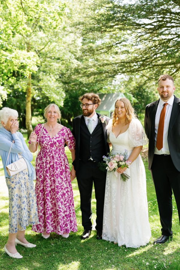 family wedding photo