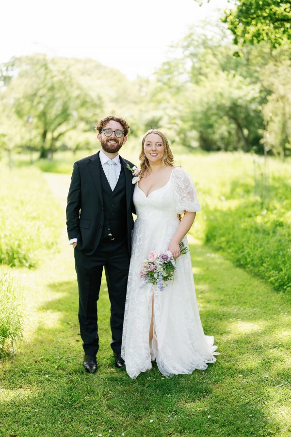 bride and groom portrait