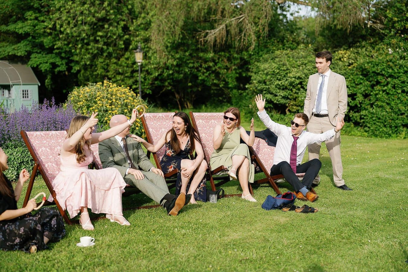 lawn games at a wedding