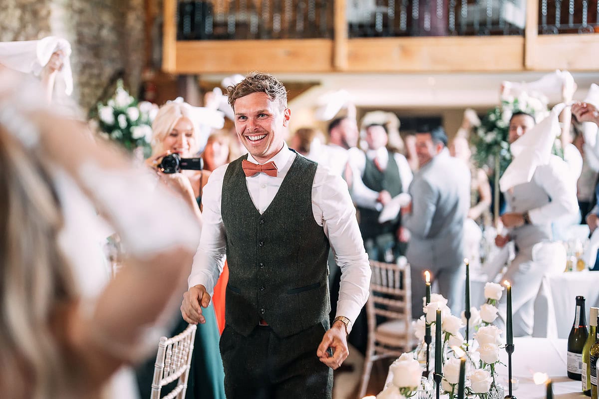 groom laughing 