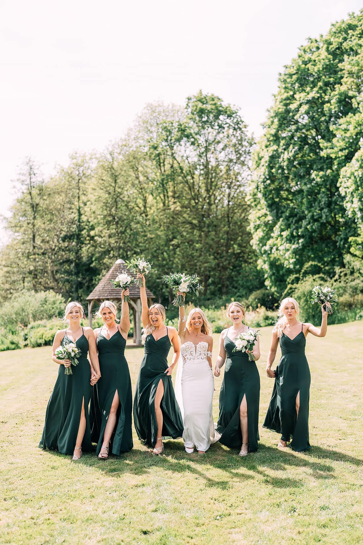 bride and bridesmaids