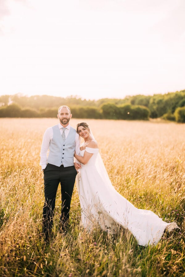 bride and groom couple portrait