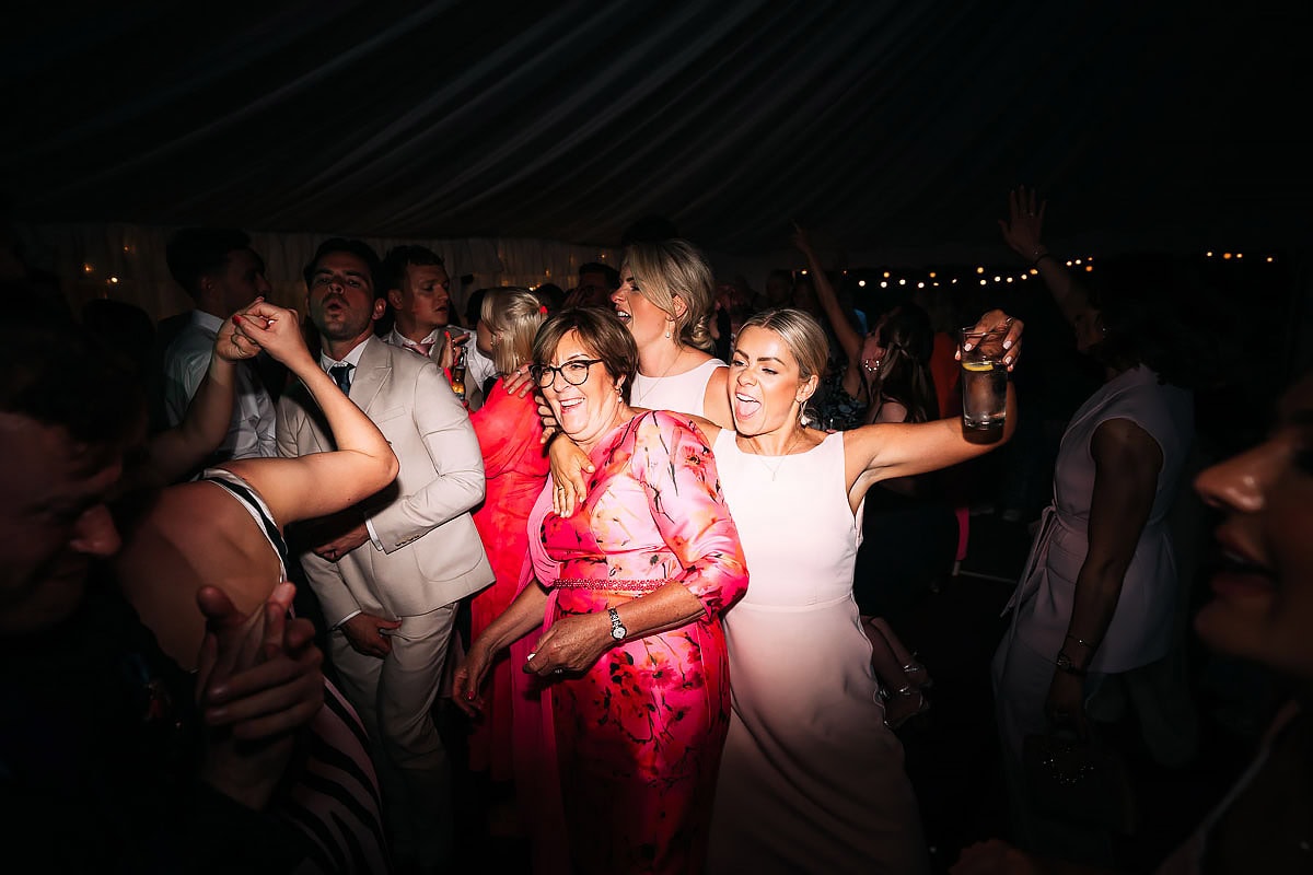 the party at Deans Court wedding venue