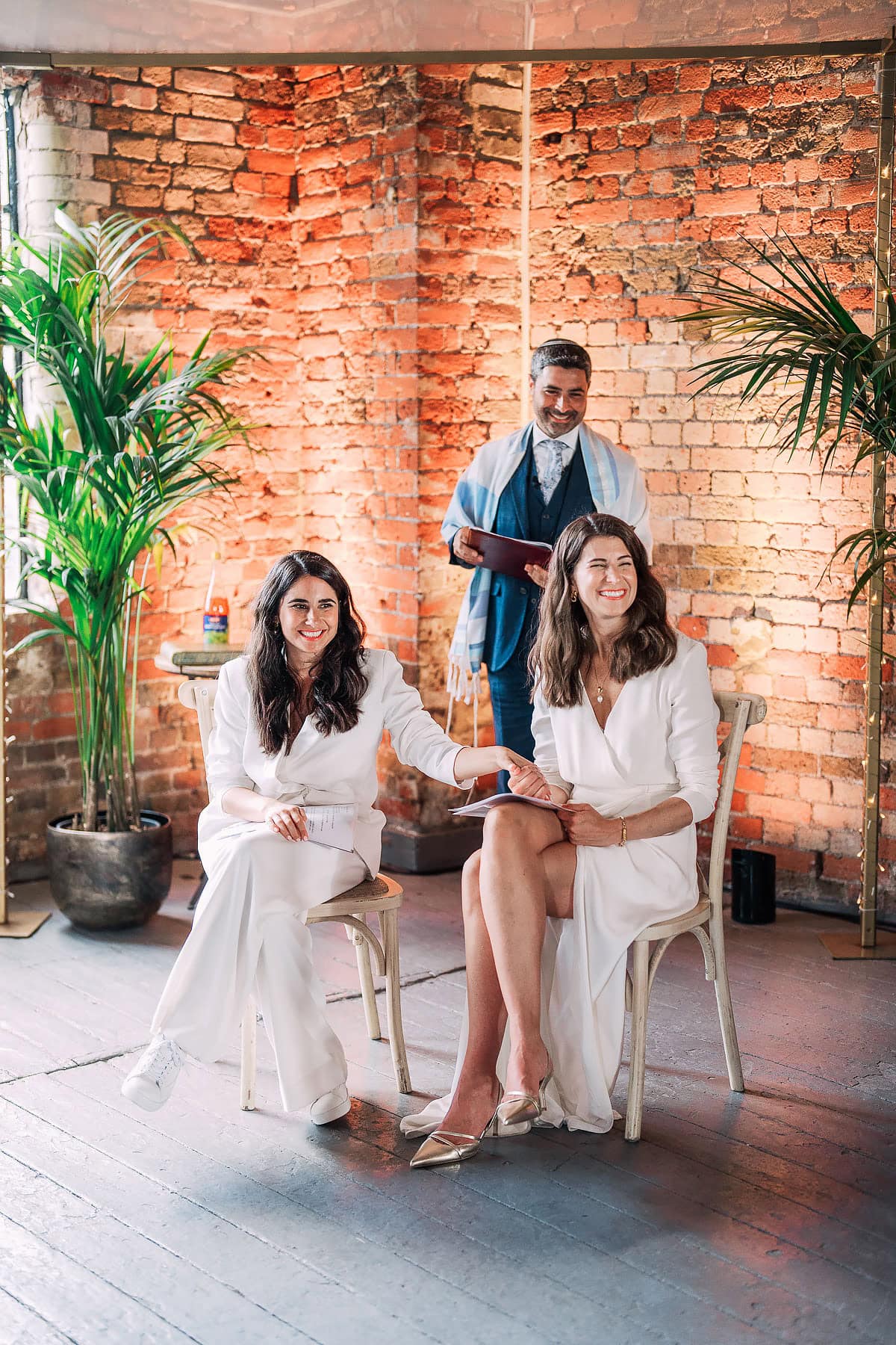 gay wedding ceremony at loft studios