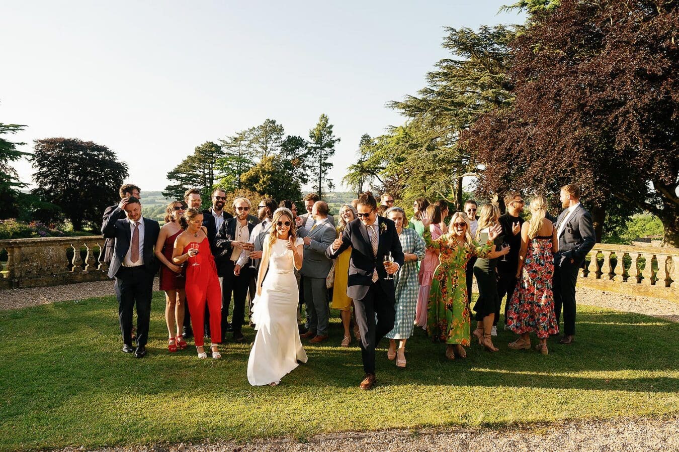 fun wedding at coombe lodge