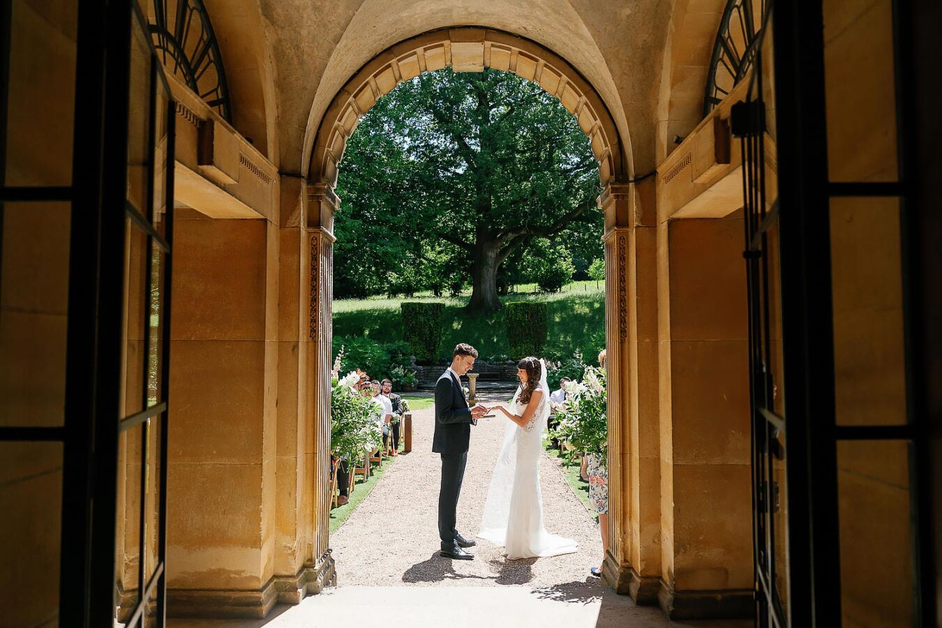 ceremony location at coombe lodge