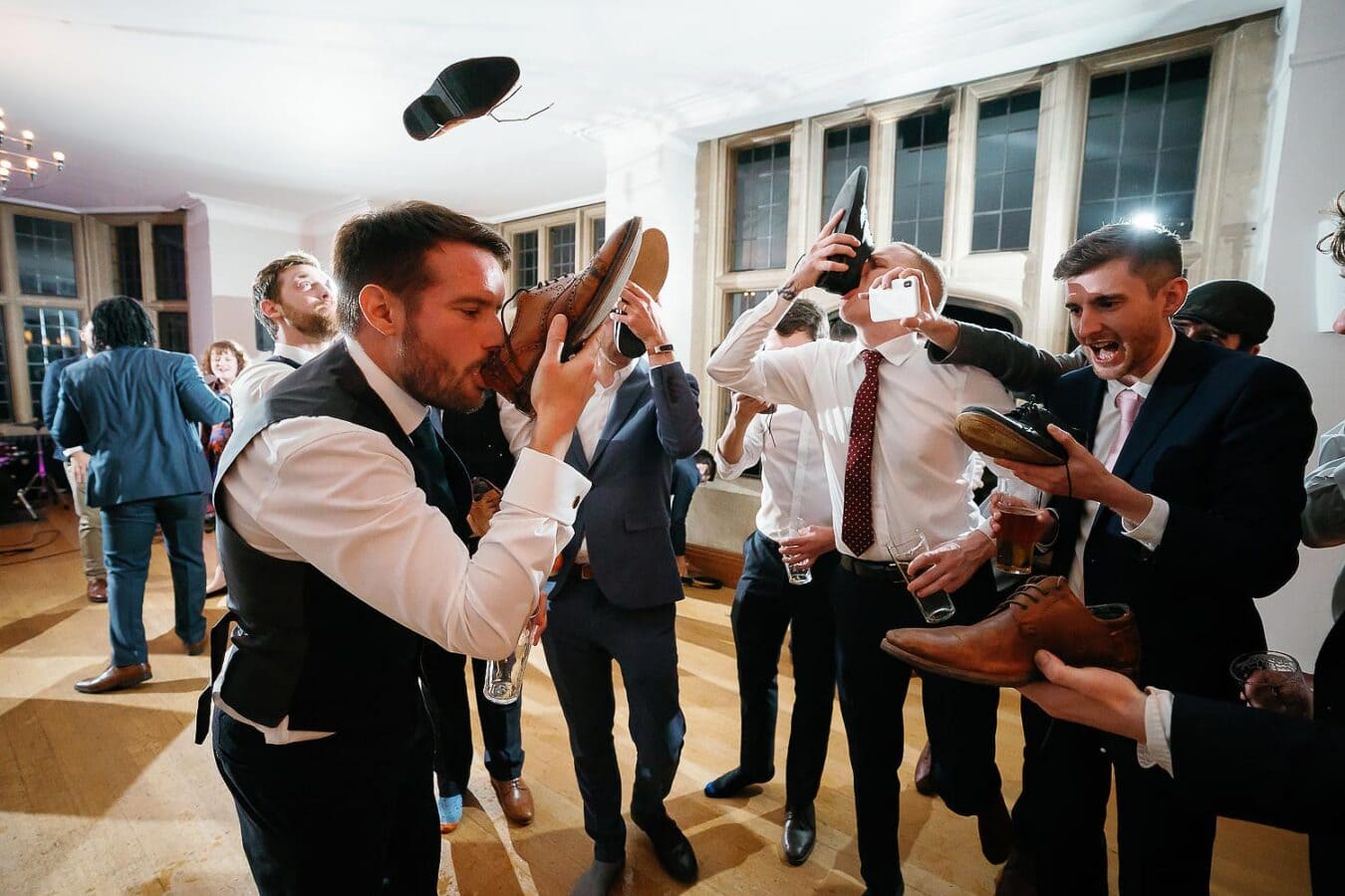 shoey at a wedding