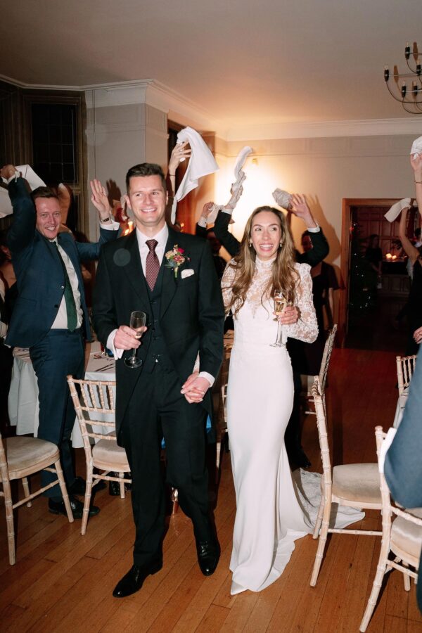 winter wedding at coombe lodge