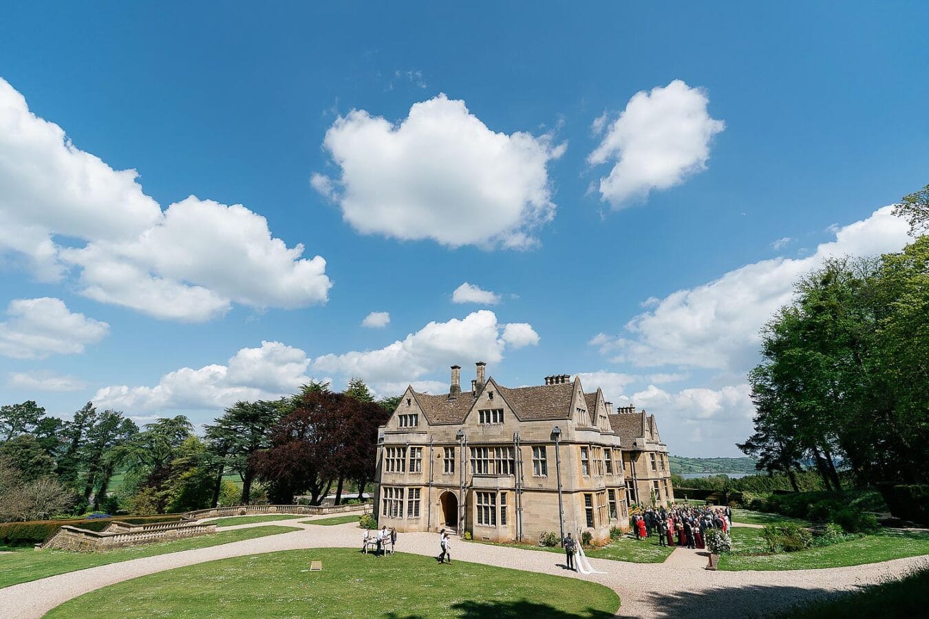 wide view of coombe lodge
