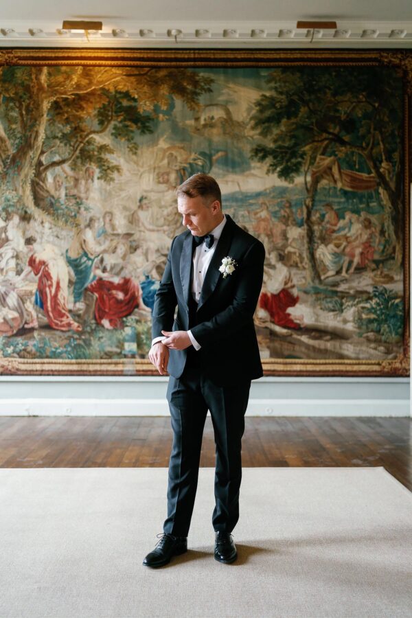 groom getting ready