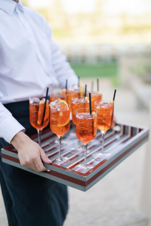 aperol spritz at a wedding