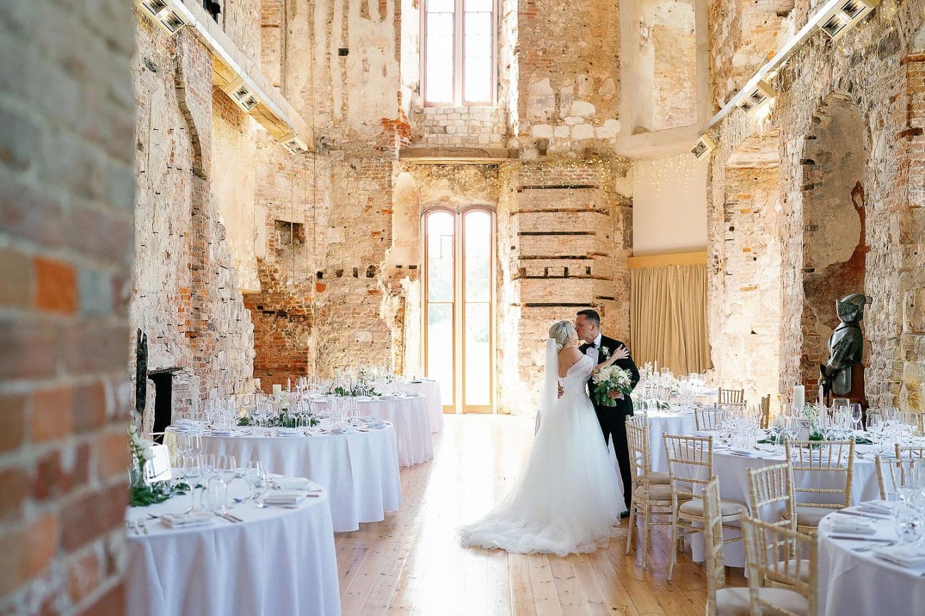 bride and groom sharing a moment
