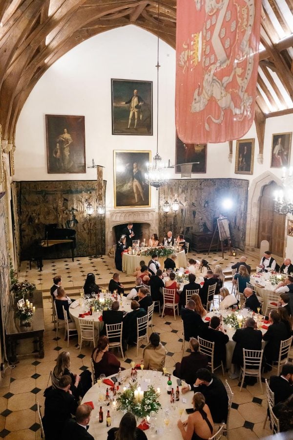 speeches inside a castle
