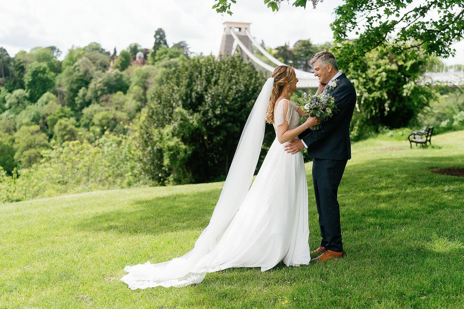 wedding at Clifton suspension bridge