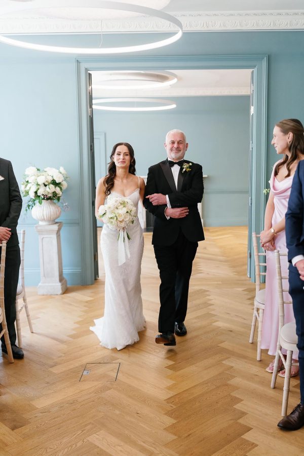 bride walking down aisle